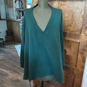 Dark Green Free People Sweater